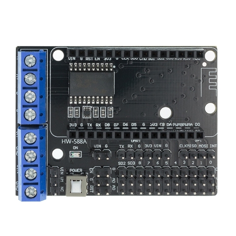 NodeMCU – panneau de protection moteur L293D, 1 pièce, pour ESP8266 esp 12E, kit de bricolage, jouet rc, wifi, télécommande de voiture intelligente ► Photo 1/6