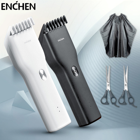 ENCHEN Boost hommes tondeuses à cheveux barbier Kit professionnel coupe céramique deux vitesses sans fil électrique tondeuse à cheveux pour hommes enfants ► Photo 1/6