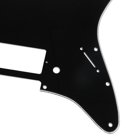 Pickguard de guitare noire à 3 plis, pour aile, Stratocaster HS ► Photo 1/5