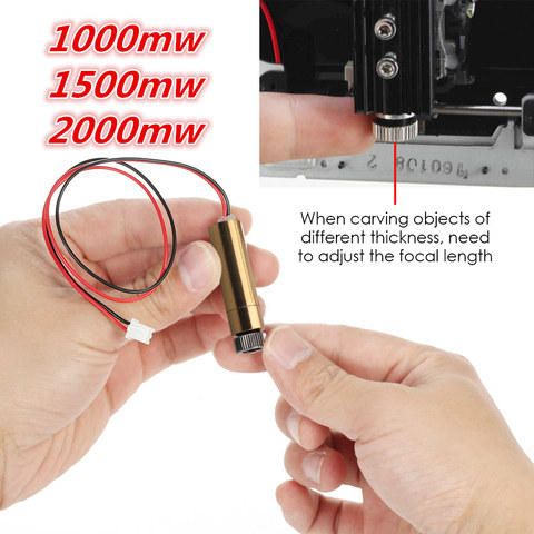 Module Laser NEJE 1000mW/1500mW/2000mW/3000mw 445nm/405nm Kit de remplacement de tête Laser pour graveur Laser DK-8-KZ DK-BL ► Photo 1/6