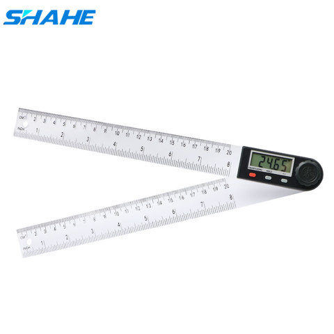 Shahe – inclinomètre d'angle 200mm, règle numérique d'angle, goniomètre électronique, rapporteur d'angle, détecteur d'angle, outils de mesure d'angle ► Photo 1/6