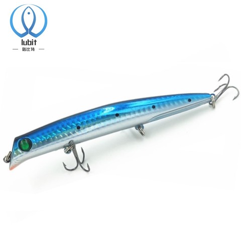 Lubit leurres de pêche mince komomo 130mm profondeur flottante 20cm-60cm appâts roulants et oscillants eau salée longue coulée appât collante méné ► Photo 1/5