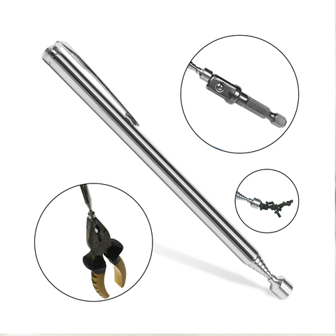 Mini stylo magnétique télescopique Portable bâton de ramassage aimant extensible ramassage à main Mini stylo ensembles d'outils à main ► Photo 1/6
