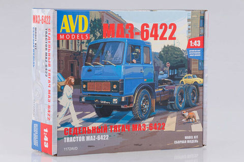 Nouveau AVD modèles 1:43 échelle tracteur MAZ-6422 camion moulé sous pression modèle Kit 1172AVD ► Photo 1/6