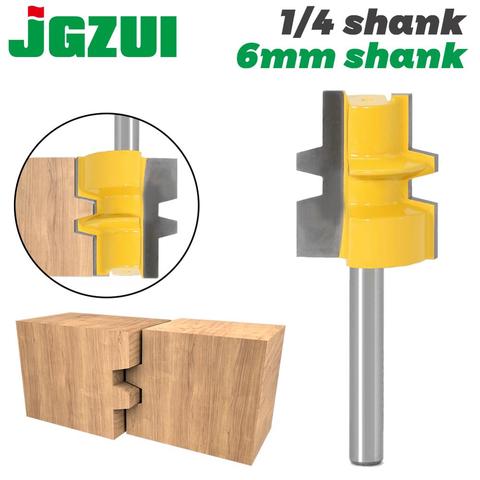 Tenon fraise à Joint de colle-moyen réversible-1/4 pouces, tige de 6mm, coupe-bois pour outils pour le travail du bois ► Photo 1/6