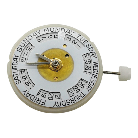 Accessoires de montre ETA 2834 – 2, mouvement de montre entièrement automatique, calendrier supérieur et inférieur, Double calendrier, cœur de montre à trois mains ► Photo 1/1