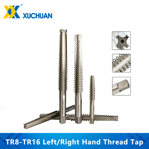 Robinet trapézoïdal, Machine à main gauche/droite, 1 pièce TR8-TR16, HSS, vis, perceuse, filetage ► Photo 1/6