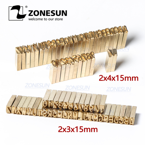 ZONESUN-ensemble de lettres DY-8, ensemble de lettres LT-50D, ensemble de numéros LT-50D, MT-50, lettre pour impression de code ► Photo 1/6