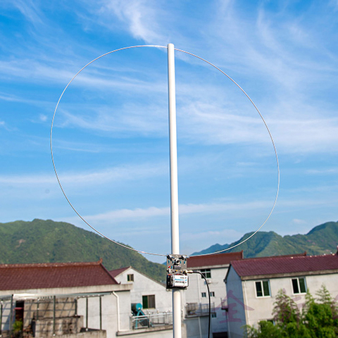 Antenne de boucle magnétique Active HA SDR antenne de boucle Radio à Gain réglable à faible bruit à ondes courtes ► Photo 1/4