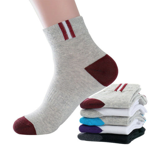 5 paire = 10 pièces hommes chaussettes classique affaires marque Calcetines Hombre chaussettes hommes qualité respirant coton chaussettes décontractées EU39-42 Meias ► Photo 1/6