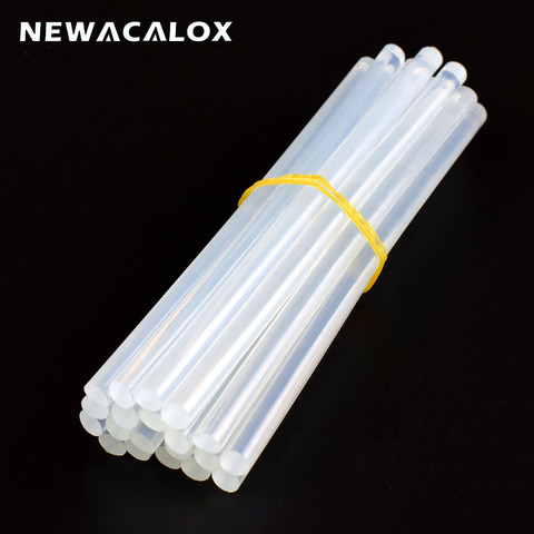 NEWACALOX-bâtons à colle chaude, blanc/noir/jaune, 7mm x 150mm, 20 pièces, pour Mini pistolet thermique électrique, réparation artisanale ► Photo 1/6