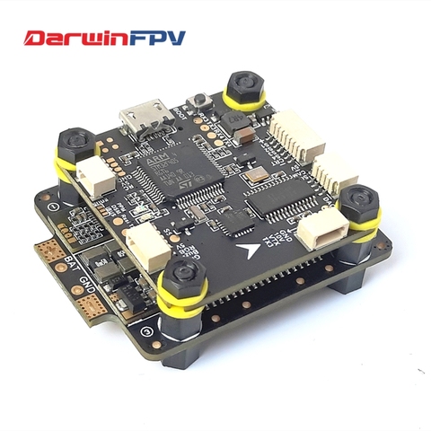 DarwinFPV F4 contrôleur de vol flysky fpv esc rc xt60 lipo batterie FPV drone de course Betaflight 60A 3-6S BLHeli_32 4in1 dfusil 1200 ► Photo 1/6