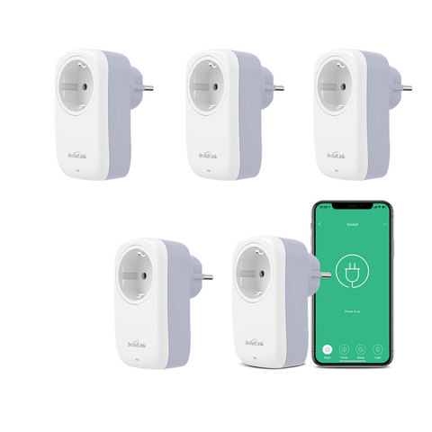 BroadLink SP4L EU 16A Wifi prise intelligente prises électriques prises prises intelligentes commande vocale par Alexa et Google Home 1/2/5-Pack ► Photo 1/6