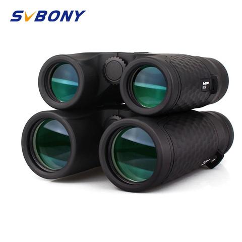 Svbony 8x32/10x42 jumelles à foyer fixe étanche haute puissance télescope toit prisme SV30 puissant pour le camping, la randonnée, la chasse, le tir, le tourisme, regarder le sport et les concerts. ► Photo 1/6