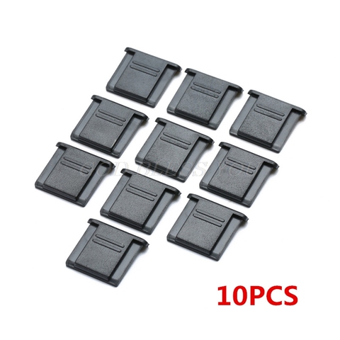 10 pièces Flash couvre-chaussures de Protection BS-1 pour Canon Nikon Olympus Panasonic Pentax DSLR accessoires pour appareil photo reflex ► Photo 1/6