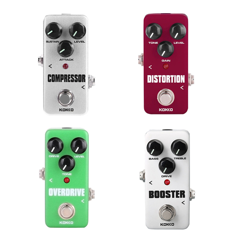 KOKKO – pédale de guitare Portable, effet, compresseur, Booster de distorsion, Overdrive, adaptateur 9V 1A, câble 5 voies, alimentation à pédale 10 voies ► Photo 1/6