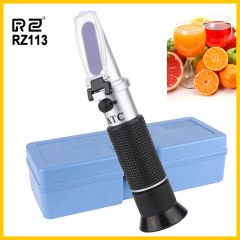 Réfractomètre RZ Brix 0 ~ 32% RHB-32ATC sucre optique boissons alimentaires ATC contenu RZ113 mètre outil Test de poche ► Photo 1/6