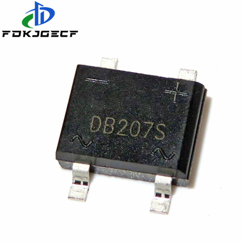 Redresseur de pont DB207 SMD B207 DB207S SMD SOP 1000V 2A, 10 pièces/lot, nouveau, original ► Photo 1/1