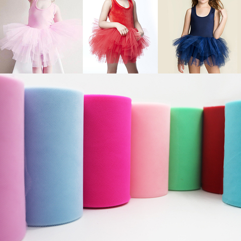 Rouleau Tulle décorative pour mariage 100 Yards, tissu Organza décoratif en rouleau 15cm pour fête prénatale TUTU fêtes et fiançailles ► Photo 1/6