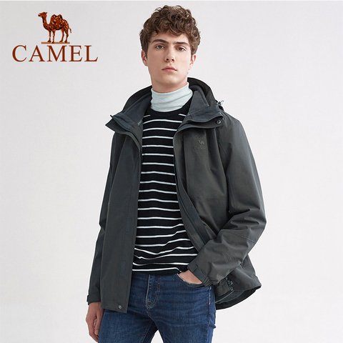 CAMEL hommes femmes 3 en 1 extérieur randonnée veste décontracté thermique polaire intérieur imperméable coupe-vent ski randonnée Trekking manteau ► Photo 1/6