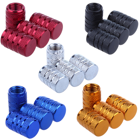 4 pièces vélo roue pneu couvert voiture moto camion universel Tube pneu vélo AV SV américain AIR Valve bouchon anti-poussière 10 couleurs ► Photo 1/6