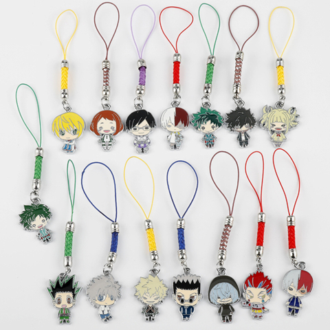 Porte-clés bijoux mon héros académique dessin animé Figure porte-clés Anime porte-clés sac à main porte-clés enfant jouet pendentif téléphone sangles pour les femmes ► Photo 1/6