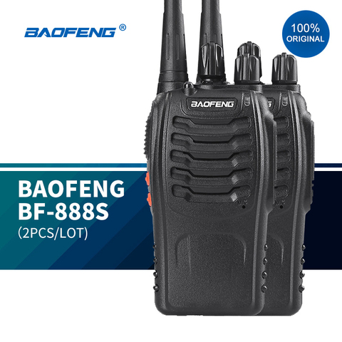 BAOFENG – walkie-talkie BF-888S Original, radio longue portée à 2 voies pour les gardes de sécurité, radio uhf Baofeng 888s, 2 pièces ► Photo 1/1