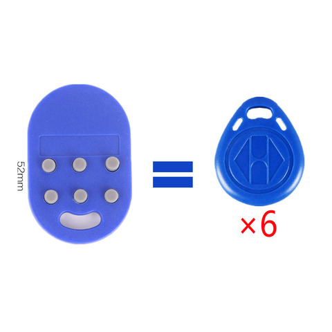 Porte-clés RFID Multiple 6 en 1, 125khz T5577 EM inscriptible IC 13.56Mhz M1k S50 UID modifiable CUID, carte d'étiquette complexe, 1 pièce ► Photo 1/6