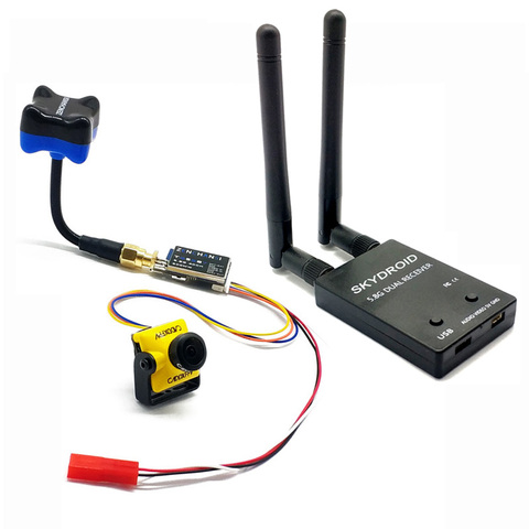 Récepteur FPV 5.8G UVC, liaison de téléchargement vidéo OTG VR téléphone Android avec émetteur 5.8G 600mw + Caddx Turbo Micro F2 1200TVL caméra FPV ► Photo 1/6