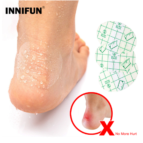 Autocollants de soins des pieds, 10 pièces, coussinet de talon, Patch autocollant Invisible, imperméable, protecteur de peau, Anti-Blister, outil de soins des pieds ► Photo 1/6