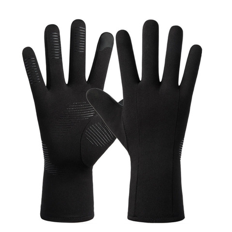 Écran tactile anti-dérapant noir de haute qualité gants de cyclisme imperméables M/L/XL équipements de cyclisme à écran tactile ► Photo 1/6