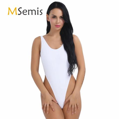 Maillot de bain Bikini femme maillot de bain une pièce taille haute string gymnastique justaucorps Bikini string maillot de bain pour surf vêtements de bain ► Photo 1/6