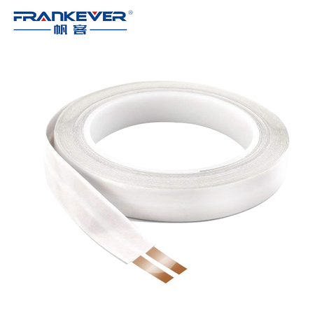 FrankEver – câble plat Super fin pour haut-parleur Audio, câble Led Invisible, 23 AWG, en cuivre pur, 2 conducteurs avec support adhésif ► Photo 1/6