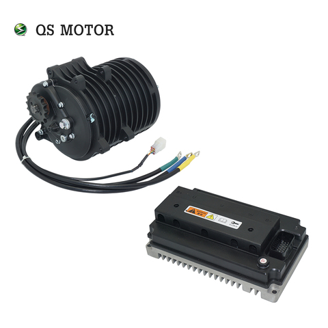 Moteur QS 138 3000W moteur d'entraînement moyen V3 70H 5500W Max continu 72V 100KPH avec contrôleur de EM150-2SP pour moto électrique ► Photo 1/1