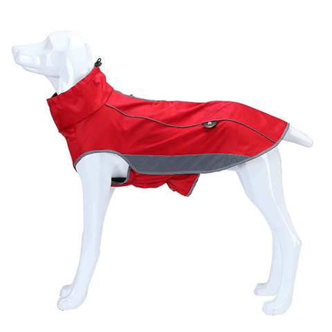 Veste de Ski pour chien, vêtement d'hiver réfléchissant, imperméable, doublure polaire, pour moyens et grands chiens, randonnée en plein air, coupe-vent ► Photo 1/6