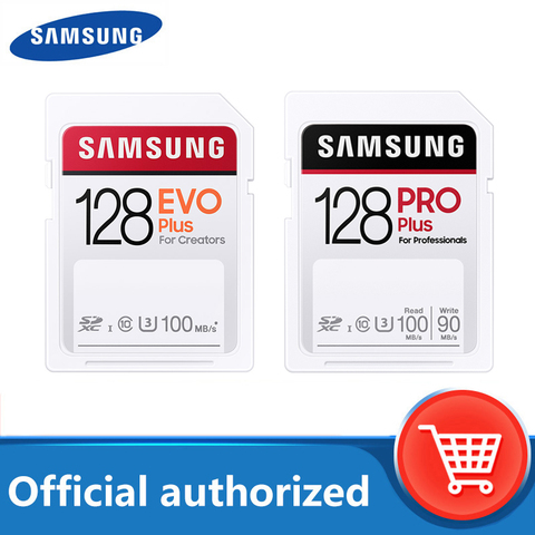 SAMSUNG – carte SD EVO Plus/PRO C10 pour caméra vidéo 4K et FHD, 32 go/64 go/128 go/256 go, livraison gratuite ► Photo 1/6