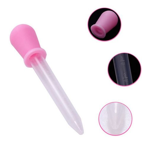 Petite Pipette transparente en Silicone, liquide d'alimentation, oeil oreille, compte-gouttes gradué pour fournitures scolaires de laboratoire ► Photo 1/6