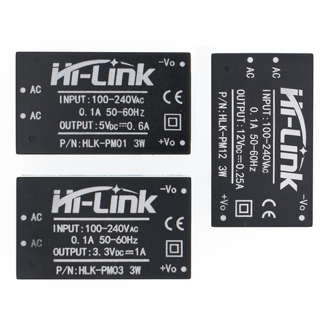 Mini module d'alimentation HLK-PM01 HLK-PM03 HLK-PM12 AC-DC V à 5V/220V/12V, module d'alimentation intelligent pour ménage ► Photo 1/6