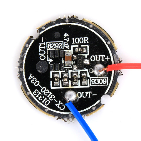 Circuit imprimé de lampe de poche P22, 3.6V, 3 Modes, 20MM de diamètre, pour torche LED 1W 3W 5W ► Photo 1/3