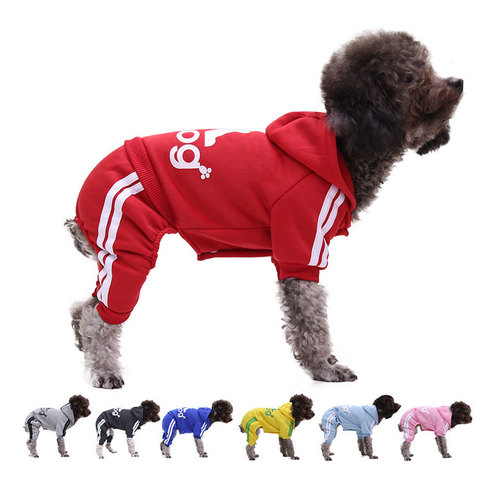 Adidog vêtements automne et hiver nouveaux vêtements pour animaux de compagnie petit moyen vêtements de luxe chien chiot Chihuahua animal de compagnie chaud à quatre pattes pull ► Photo 1/6