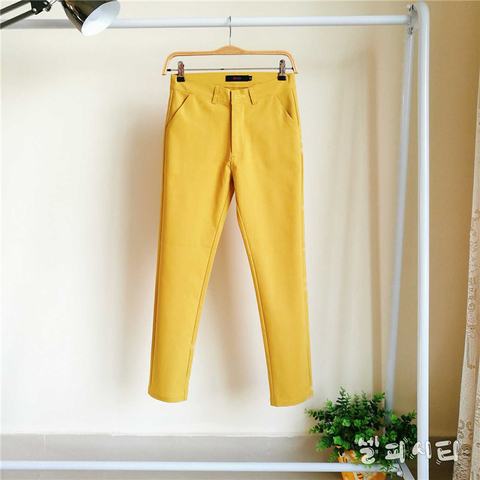 Pantalon Slim taille 4XL pour maman, taille haute, en coton, haute qualité, confortable, pour les sorties de rue, taille haute, extensible ► Photo 1/6