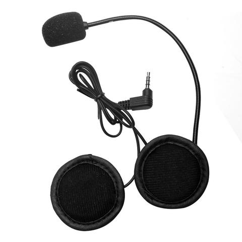 Casque micro haut-parleur casque V4/V6 Interphone casque universel casque Interphone Clip pour appareil moto noir vente chaude ► Photo 1/6