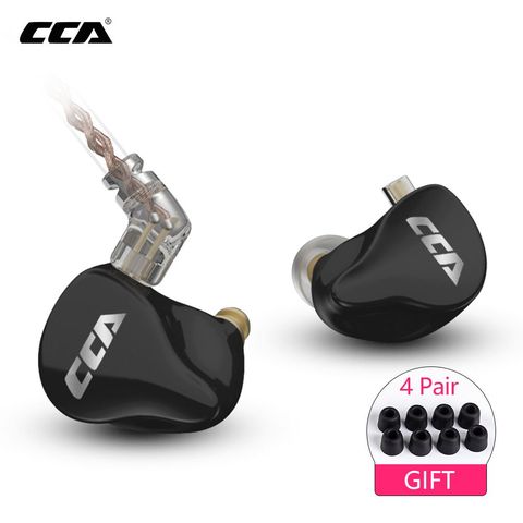 Écouteurs intra-auriculaires CCA CA16 7BA + 1DD, casque d'écoute à 2 broches avec connecteur 0.75MM CCA C12 C16 ZSX ZSN ► Photo 1/6