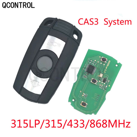 QCONTROL – clé télécommande 315MHz 315LP 433MHz 868MHz pour BMW série 3 5 X1 X5 X6 Z4 E60 E70 E71 E91 E92 CAS3 avec puce ID7945/7953 ► Photo 1/3