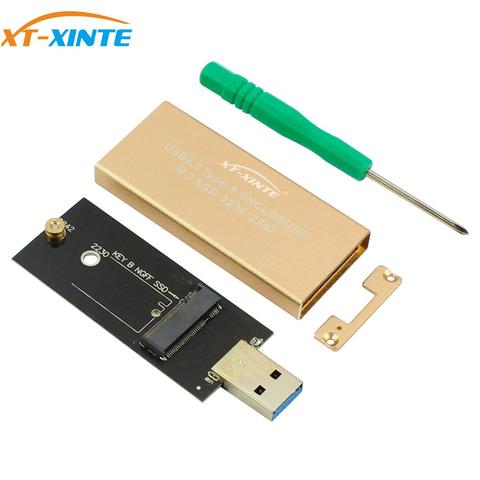 Boîtier dur USB XT-XINTE vers M.2 SSD, 3.0 pour NGFF B, clé B + M, SATA, adaptateur pour mallette de rangement ► Photo 1/6