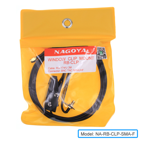 NAGOYA – support de fenêtre RB-CLP/U, Original, Clip RG-174, câble de 3M, connecteur SMA-femelle pour talkie-walkie TYT TH-UV8000D ► Photo 1/6