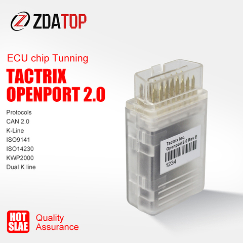 Tactrix – Openport 2.0 puce ECU FLASH, puce Tunning Tactrix openport 2.0 ECUFLASH avec tous les connecteurs SW, ensemble complet de prise OBDII ► Photo 1/5