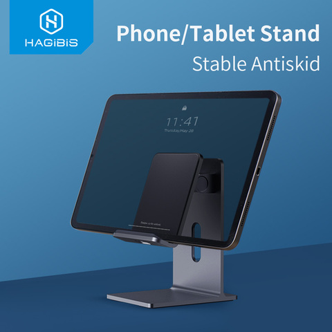 Support de support de téléphone Portable Hagibis support de tablette support de téléphone Portable support réglable en aluminium pour iPhone iPad Pro Samsung ► Photo 1/6