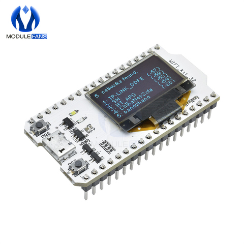 ESP32 0.96 pouces bleu OLED affichage numérique Bluetooth WIFI Kit 32 Module CP2102 carte de développement Internet pour Arduino ► Photo 1/6