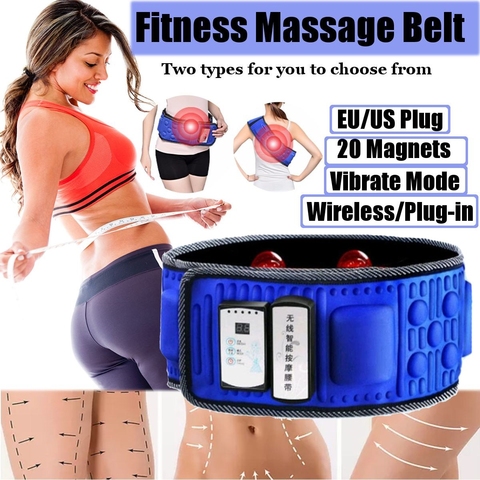 Ceinture minceur électrique sans fil perdre du poids Fitness temps de Massage balancer Vibration abdominale ventre Muscle taille formateur stimulateur ► Photo 1/3